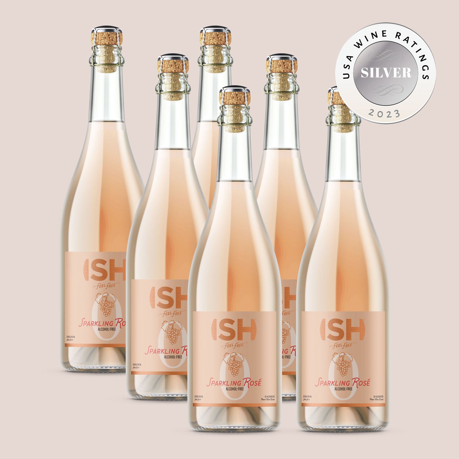 Sparkling Rosé, 6 x 750 ml